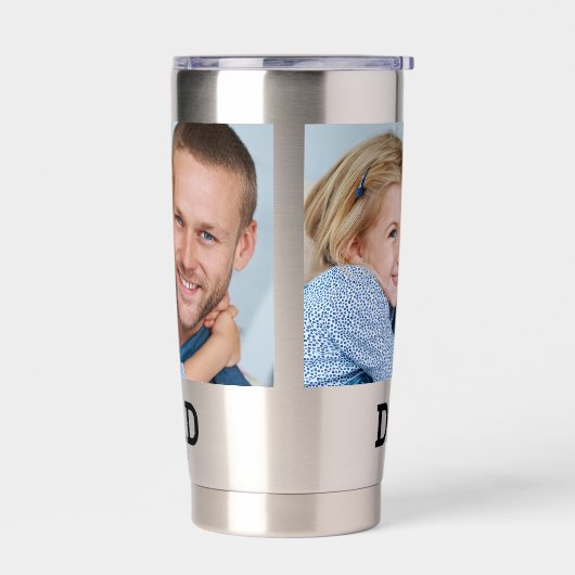 Dad Established Script Black 2 Photo 保温保冷タンブラー (左面)