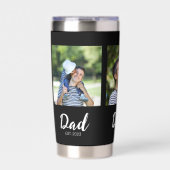 Dad Established Script Black 3 Photo 保温保冷タンブラー (正面)