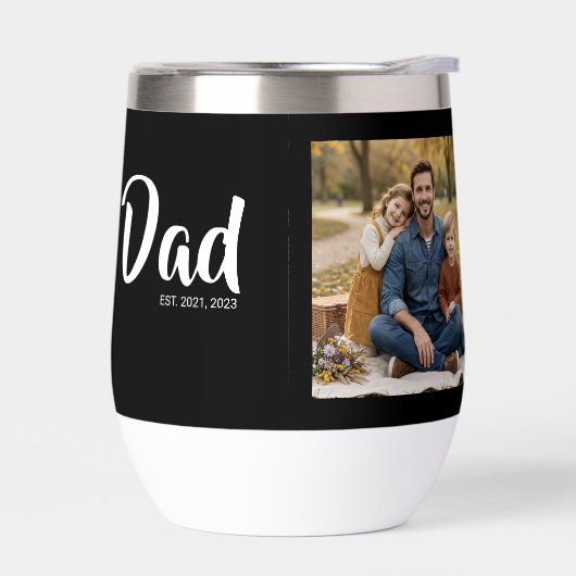 Dad Established Script Black Photo (左面)