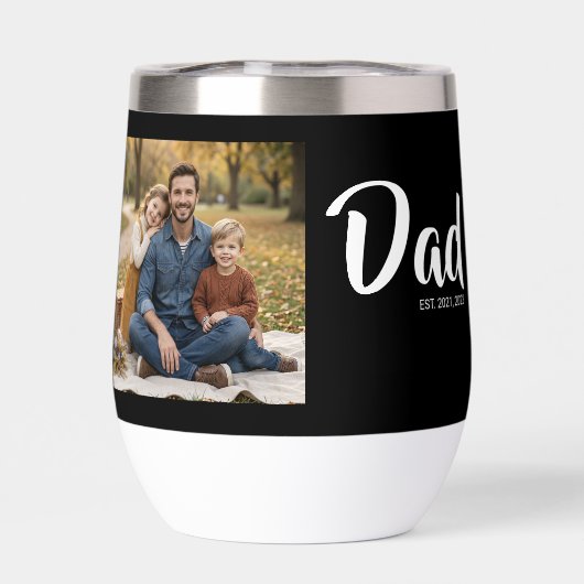 Dad Established Script Black Photo (背面)