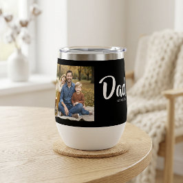 Dad Established Script Black Photo