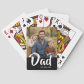 Dad Established Script Black Photo トランプ (裏面)