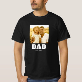 Dad Established Script Photo T-Shirt Tシャツ