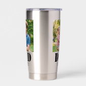 Dad Established Simple Bold Black Font 保温保冷タンブラー (左面)