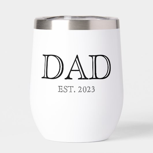 Dad Established Simple Modern Father  (背面)