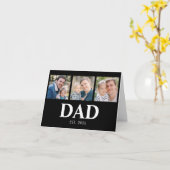 Dad Established Year 3 Picture Fathers Day カード (黄色い花)