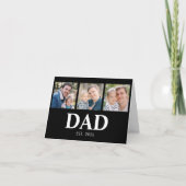 Dad Established Year 3 Picture Fathers Day カード (正面)