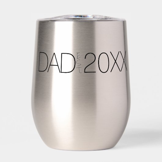  Dad Established Year Modern Script design  (正面)