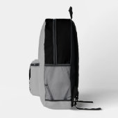 Dad Established Year Names Bold Font プリントバックパック (右)