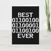 Dad Ever In Binary Code Software Engineer Father G カード (正面)