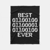 Dad Ever In Binary Code Software Engineer Father G フリースブランケット (正面)