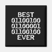 Dad Ever In Binary Code Software Engineer Father G マグネット (正面)