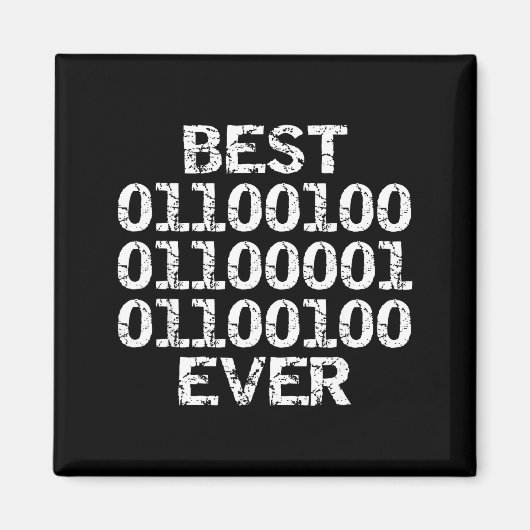 Dad Ever In Binary Code Software Engineer Father G マグネット (正面)
