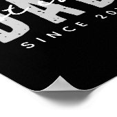 Dad Ever Since 20xx Modern Simple Preppy  ポスター (角)