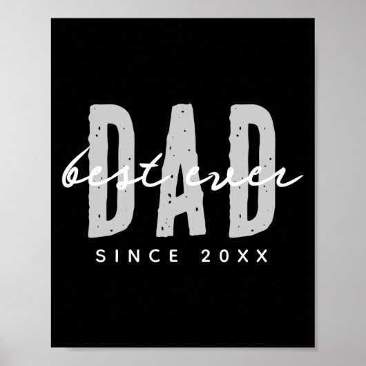 Dad Ever Since 20xx Modern Simple Preppy  ポスター (正面)