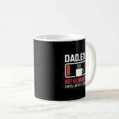 Dad.exe コーヒー読み込み中 応答なし プログラマー コーヒーマグカップ (正面右)