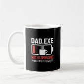 Dad.exe Coffee Loaded Not Responding Programmer コーヒーマグカップ (左)