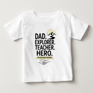 Dad Explorer Teacher Hero Tシャツ | アドベンチャーお父さん