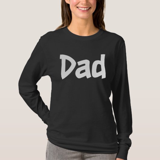 DAD  family member vacation party group reunion po Tシャツ (正面)