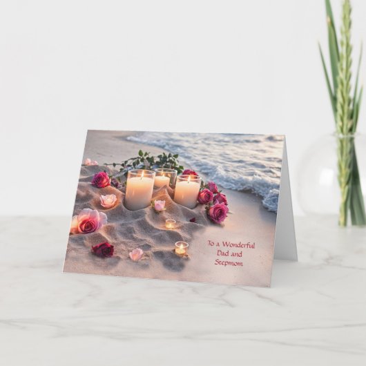 Dad Father Wife Stepmom Congratulations Wedding カード (正面)