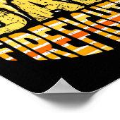 Dad Firefighter Fireman Gift Proud Firefighter Quo ポスター (角)