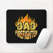 Dad Firefighter Fireman Gift Proud Firefighter Quo マウスパッド (マウス)