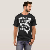 Dad Fishing Club Fishing Buddy Fisherman Fish Catc Tシャツ (正面フル)