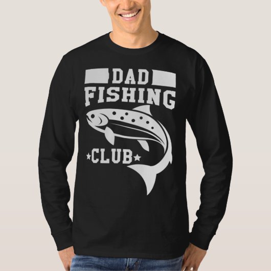 Dad Fishing Club Fishing Buddy Fisherman Fish Catc Tシャツ (正面)