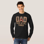 Dad Fixer Of All Things Father's Day Handyman Wood Tシャツ (正面フル)
