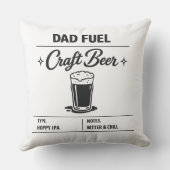 Dad Fuel – クラフトビール父の日 クッション (裏面)