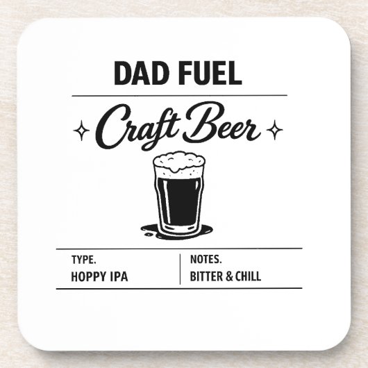 Dad Fuel – クラフトビール父の日 コースター (正面)