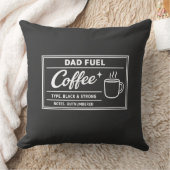 Dad Fuel コーヒー ブラック＆ストロング 父の日 クッション (ブランケット)