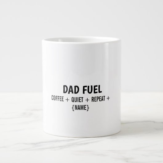 DAD FUEL - ラージマグ ジャンボコーヒーマグカップ (正面)