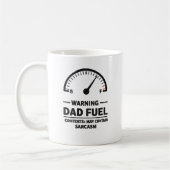 Dad Fuel – Sarcasm Warning コーヒーマグカップ (左)