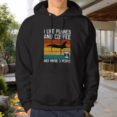 Dad Funny Birthday I Like Planes Coffee &3 people パーカ