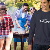 Dad Funny Birthday - Powered By DadGPT - Ai ジョーク スウェットシャツ