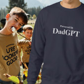 Dad Funny Birthday - Powered By DadGPT - Ai ジョーク スウェットシャツ