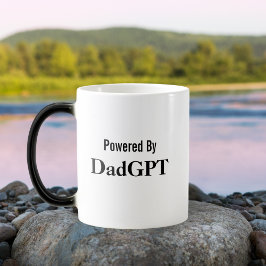 Dad Funny Birthday - Powered By DadGPT - Ai ジョーク モーフィングマグカップ