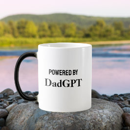 Dad Funny Birthday - Powered By DadGPT - Ai ジョーク モーフィングマグカップ