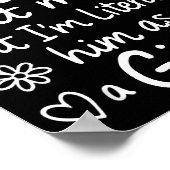 Dad Gets Mad At Me Funny Father Daughter Humor Say ポスター (角)