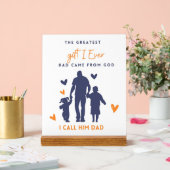Dad Gift-Inspirational Fathers Day Quote アクリルサイン (ウェディング)