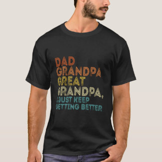 Dad Grandpa Great Grandpa Fathers Day 2023 Tシャツ