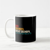 Dad Grandpa Great Grandpa Funny Saying - Dad I Jus コーヒーマグカップ (左)