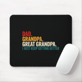 Dad Grandpa Great Grandpa Funny Saying - Dad I Jus マウスパッド (マウス)
