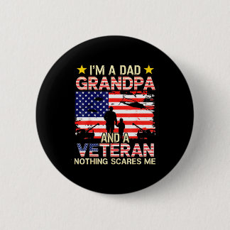 Dad grandpa veteran vietnam veteran vintage for 缶バッジ