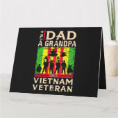Dad Grandpa Vietnam Veteran Shirts veteran fathers カード (裏面)
