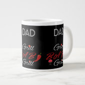 Dad Grill BBQ – Funny Father’s Day Gift for Him ジャンボコーヒーマグカップ (正面右)