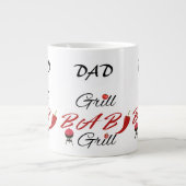 Dad Grill BBQ – Funny Father’s Day Gift for Him ジャンボコーヒーマグカップ (正面)