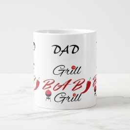 Dad Grill BBQ – Funny Father’s Day Gift for Him ジャンボコーヒーマグカップ