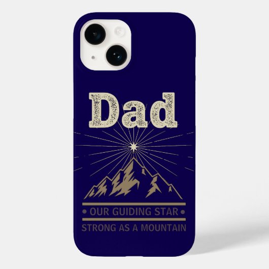 Dad Guiding Star Mountain Case-Mate iPhoneケース (裏面)